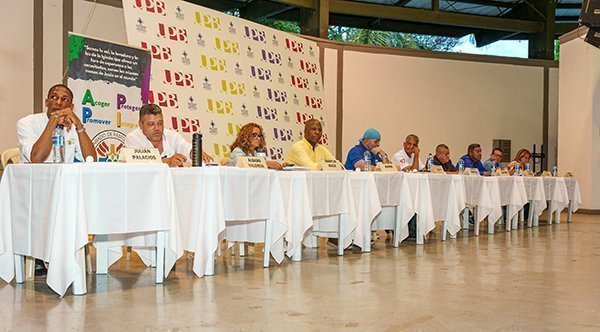 candidatos de izquierda a derecha, Julián Palacios, Álbaro Valencia, Maritza Isaza, Víctor Ramos, Carlos Zapata, Luis Bonilla, José Quintero, Héctor Fabio Velasco, Óscar Trujilla y Griselda Janeth Restrepo