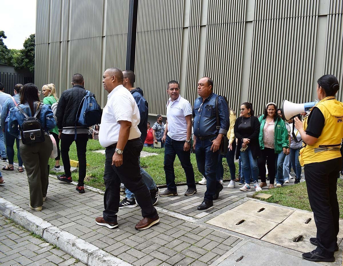 Foto: simulacro de emergencias