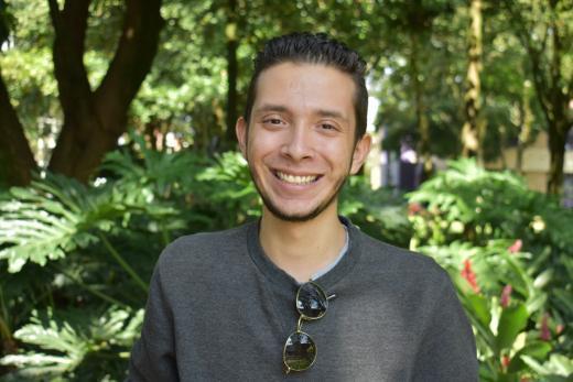 David Estrada Moncada, estudiante de Estudios Literarios y fundador de Arnica.