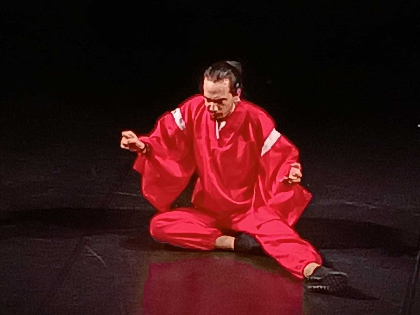 Juan Pablo Isaza, interpretando el monólogo 