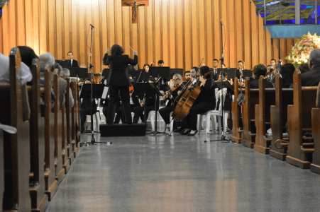 El concierto se realizó en el Templo Universitario
