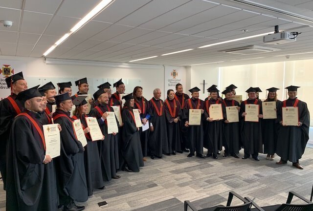 Ceremonia de grados de Especialistas en Inteligencia de Negocios de acuerdo al contrato de prestación de servicios educativos suscrito entre la Universidad Pontificia Bolivariana y la Administradora Colombiana de Pensiones Colpensiones. ¡FELICITACIONES!