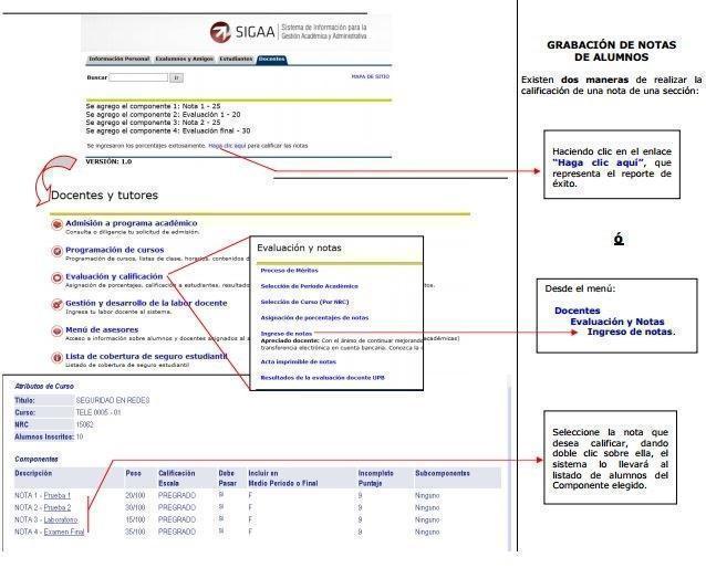 Paso a paso del ingreso de notas.