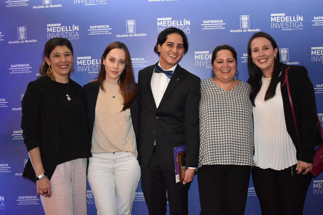 Marcela Restrepo Rodas, coordinadora de Investigación; Laura Ceballos; Alejandro Hernández; Lina María Martínez Sánchez, investigadora Fac. de Medicina y Mabel Roldán