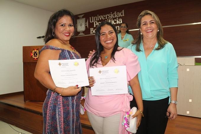 Ofelia Yánez Negrete y Arelis Cardona Pastrana fueron exaltadas por su constancia y disciplina