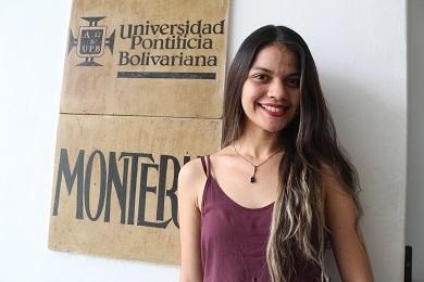 Valeria Guerrero Paternina, estudiante de VII semestre de Derecho