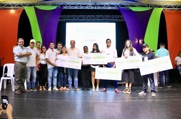 Ganadores de la segunda versión del concurso Soy Emprendedor Monteriano.