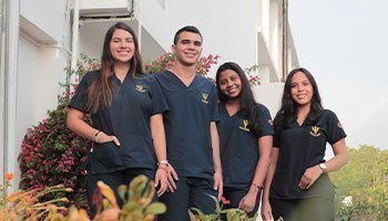 Estudiantes del programa de psicología de la Seccional Montería reunidos