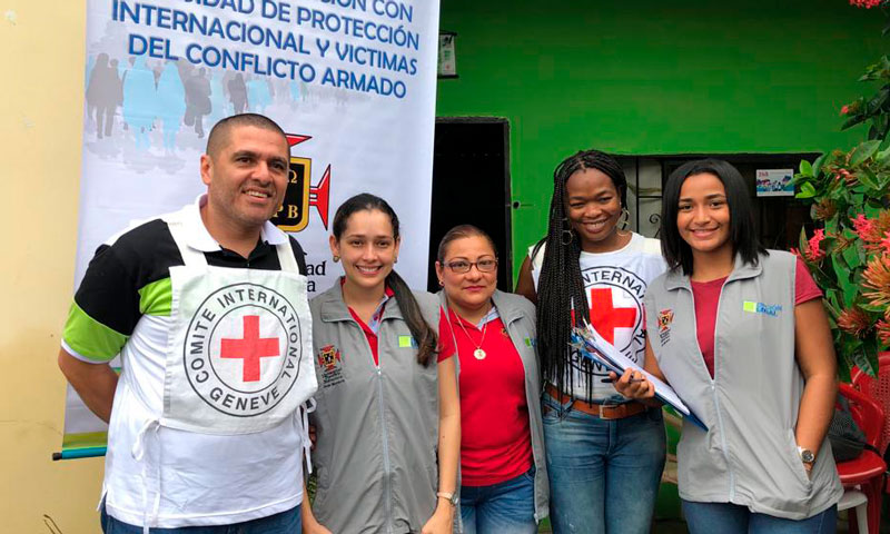 Proyección social en UPB Montería a través del convenio opción legal