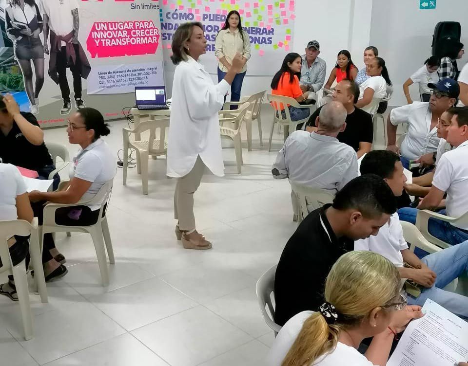 Estudiantes durante actividades del taller