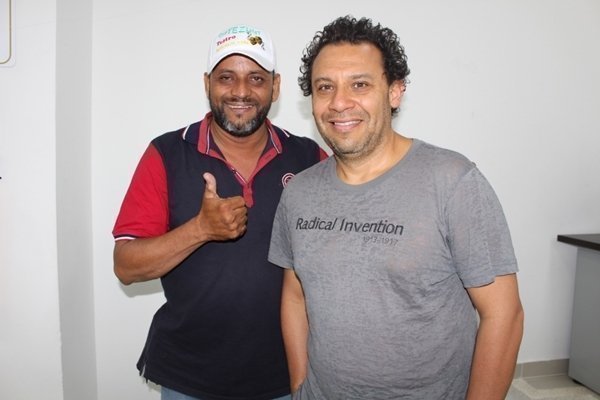 Franky Fernández Triviño, actor y Franky Harold Trompetero, cineasta colombiano. 