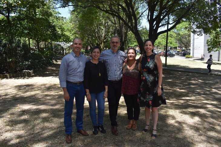 Cristian Vera, Diana Marín, Yoav Keynan, Lucelly López y Zulma Rueda. Investigadores del proyecto 