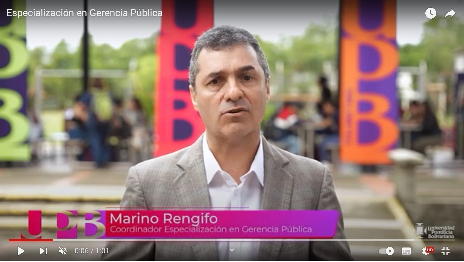 Coordinador de la Especialización en Gerencia Pública