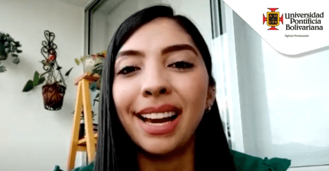 Estudiante hablando de la Maestría en Gestión Integral y Calidad en Salud